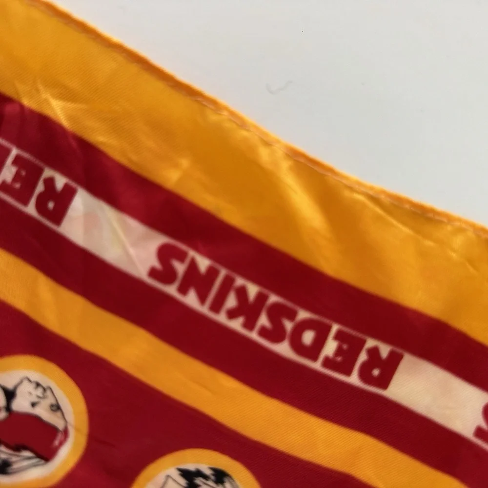Vintage 1974 NFL Washington Redskins Square Bandana Scarf Acetate Japan Rare!